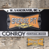 Reproduction CONROY Pontiac Buick License Plate Frame West Vancouver