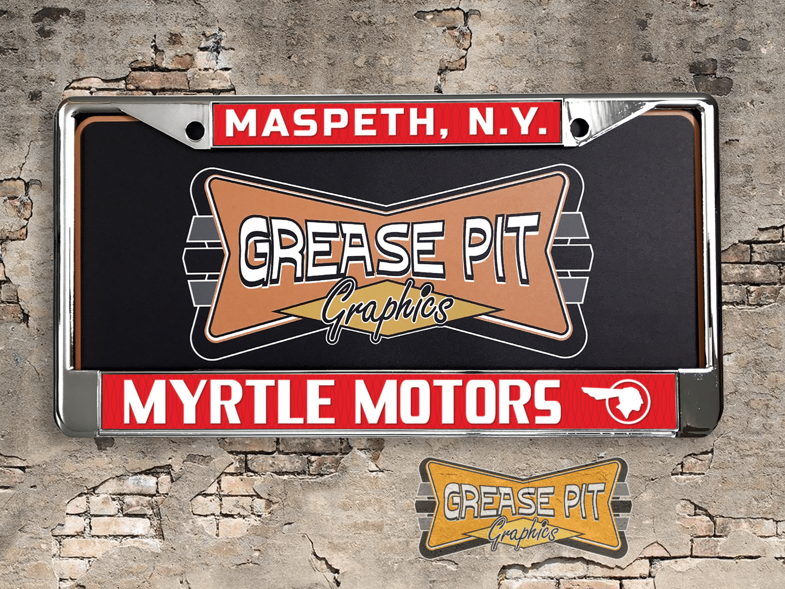 Myrtle Motors Maspeth License Plate Frame Tribute Pontiac Performance Dealer