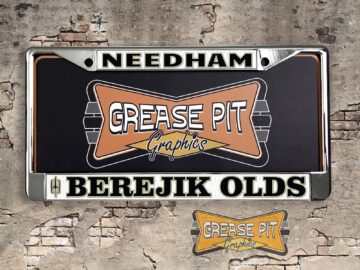 Berejik Oldsmobile License Plate Frame Tribute- Olds Performance Dealer