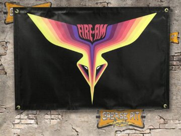 Pontiac Trans Am Fire Am 2x3' Garage Shop Banner