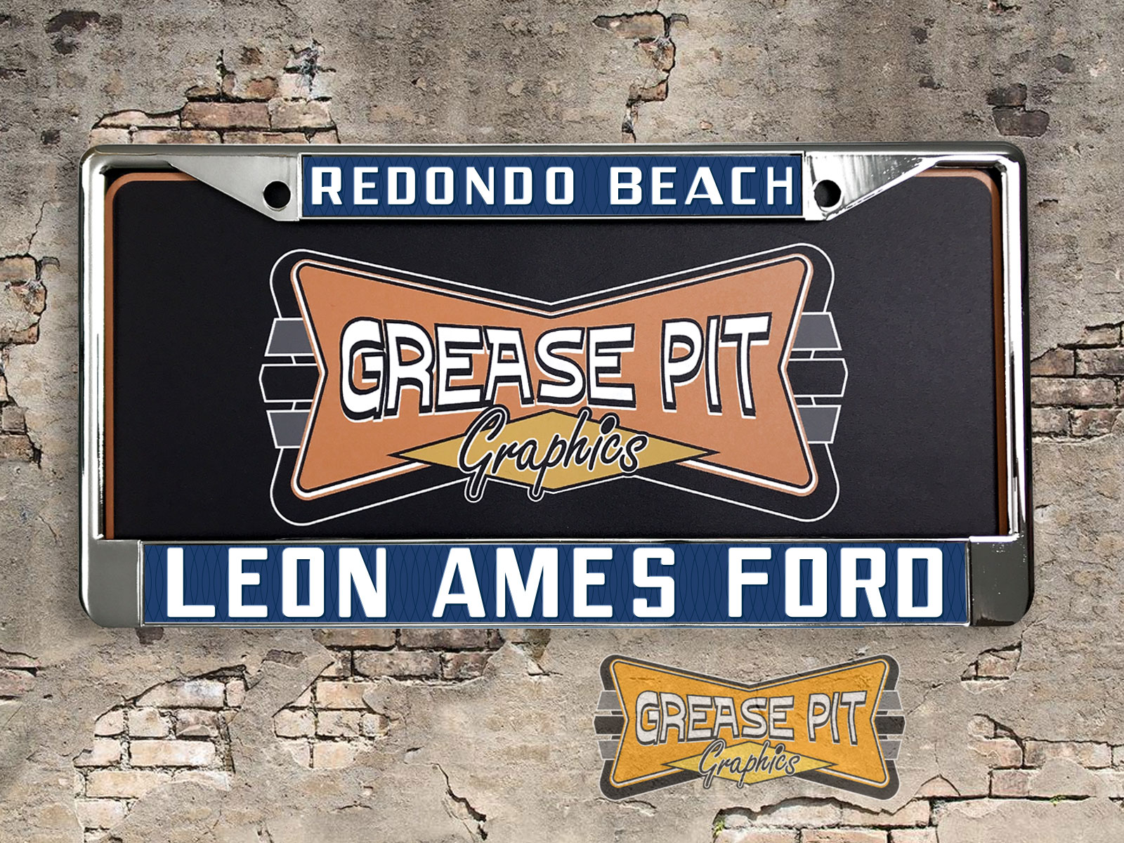Leon Ames Ford Redondo Beach License Plate Frame