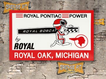 Royal Pontiac Power Royal Bobcat Valve Cover Sticker / Decal