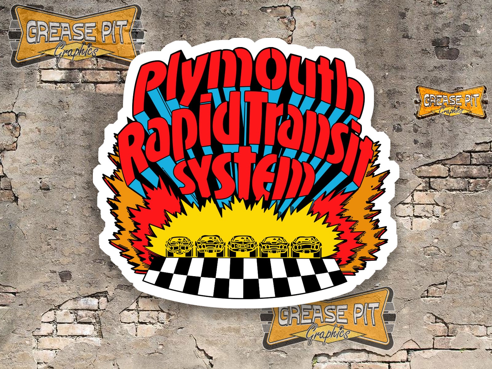 The Rapid Transit System Plymouth Makes It Sticker Decal