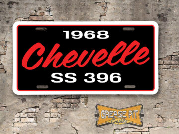 Custom License Plate Insert . Personalized license plate with 3 lines of text. Middle text tilted Your text, Your colors