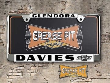 Davies Chevrolet License Plate Frame Glendora