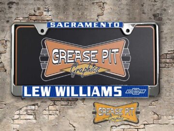 Lew Williams Chevrolet License Plate Frame Sacramento